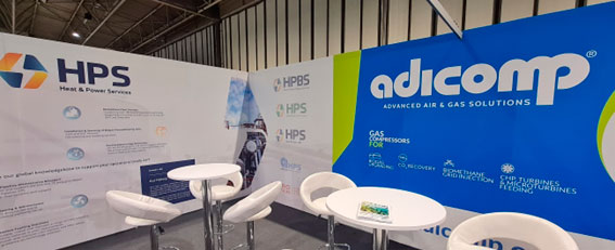 imagen del stand de Adicomp y HPBS